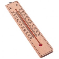 Термометр деревянный Классик малый, блистер, 20х4см INSALAT 